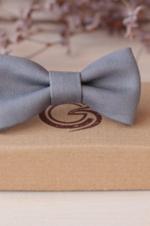 Работа Галстук-бабочка каменно-серая