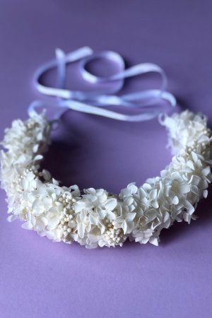 Работа Веночек из сухоцветов 