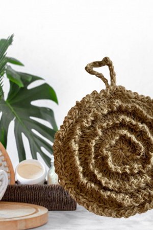 Работа Мочалка из конопли