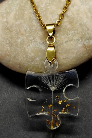 Робота Кулон пазл з кульбабкою