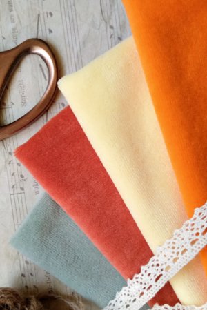 Работа Набор хлопкового велюра Осенняя палитра 1