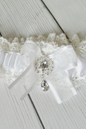 Работа Свадебная подвязка на ножку для невесты арт. 2034