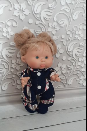 Работа Одежда для пупса Нинес донил 26 см. Комбинезон мягкий