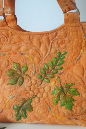 Работа ЗЛАТО ОСЕНИ Вышитая сумка
