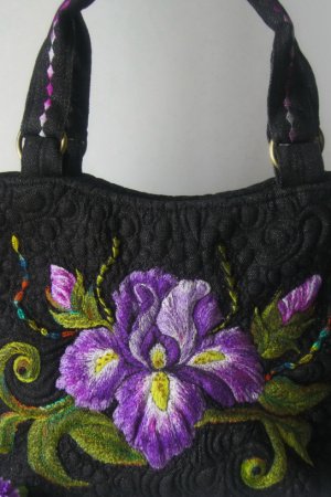 Робота ІРИСИ вишита сумка