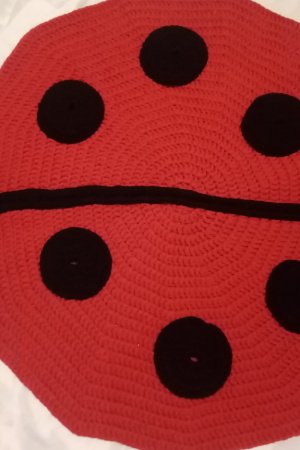 Работа вязаный коврик