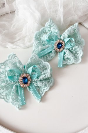 Робота Мереживні бантики для школи мятні