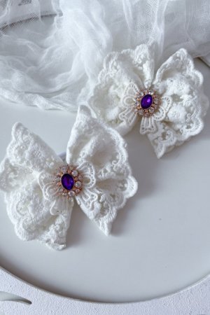 Робота Мереживні бантики для школи кремовий