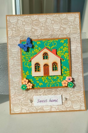 Работа Открытка "Милый дом"