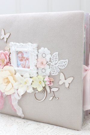 Работа Скрап альбом для девочки от рождения до годика