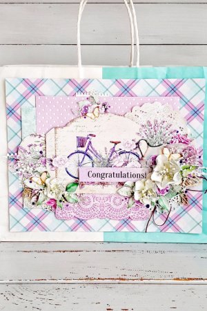 Работа Подарочный пакет прованс