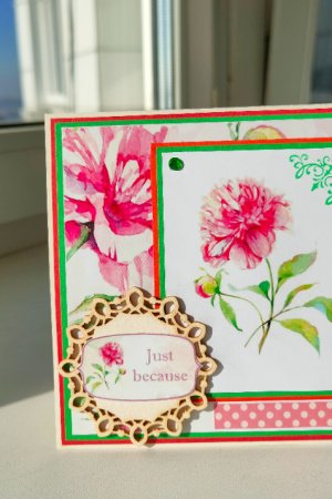 Работа Открытка "Пион "