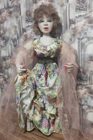 Работа Авторская интерьерная кукла Cкарлет