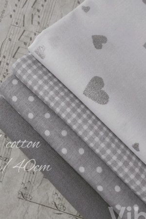 Робота Набір бавовни Срібне серце