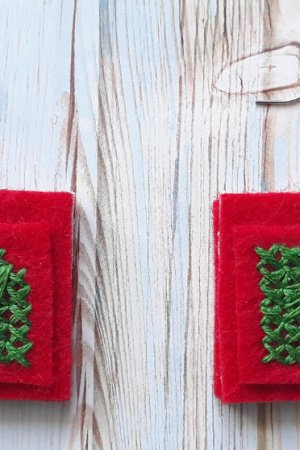 Робота Вишиті сережки