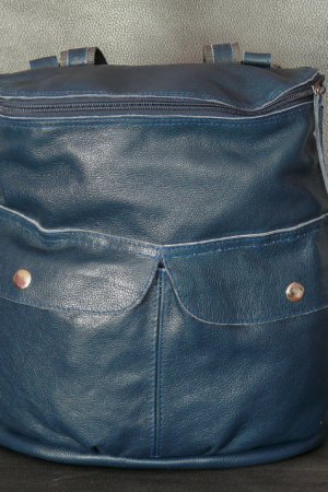 Работа Женский кожаный рюкзак ручной работы