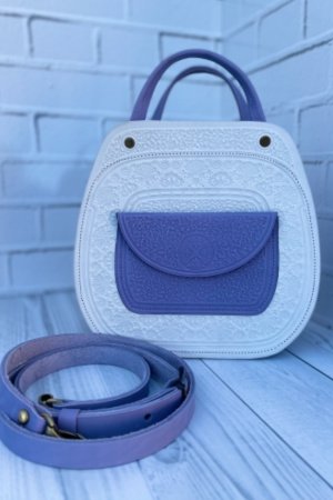 Работа Сумка кожаная "Азалия", женская сумка, сумка через плечо