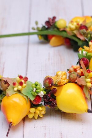 Работа Обруч ободок осенний груша 