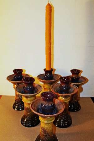 Робота Підсвічник з гончарної глини