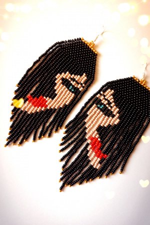 Робота Сережки дзеркальні, бохо