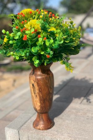 Работа Эксклюзивная ваза ручной работы из древесины абрикоса