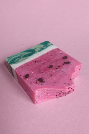 Работа Мыло натуральное "Сочный арбуз" (мыло с нуля)