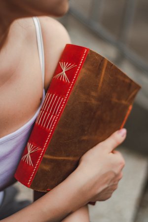 Робота Шкіряний крафтовий блокнот