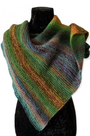 Работа Шаль бактус зеленый