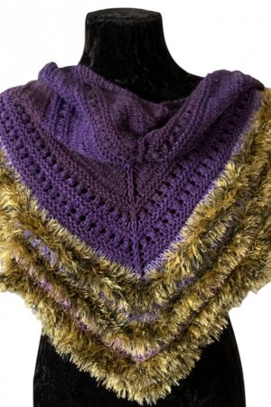 Работа Шаль лиловая