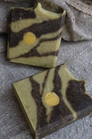 Робота Мило протизапалье «М′ятний шепіт» з лавром і чорним кмином