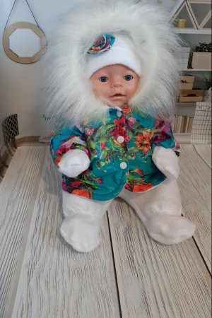 Работа Одежда Беби Борн. Курточка, штаны, шапка, рукавички. 