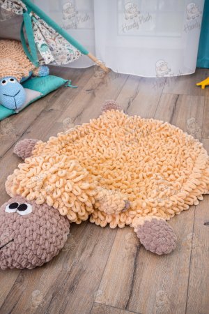 Работа Мягкая игрушка Барашек Свен Коврик Коричневый