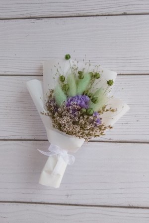 Работа БУКЕТ КОМПЛИМЕНТ, БОНБОНЬЕРКА ИЗ СУХОЦВЕТОВ АРТ. A9001