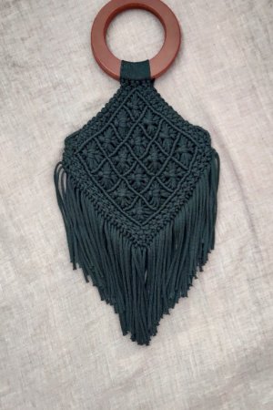 Робота Чорна макраме сумочка!