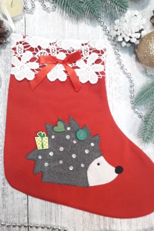 Робота Святкова шкарпетка з Їжаком
