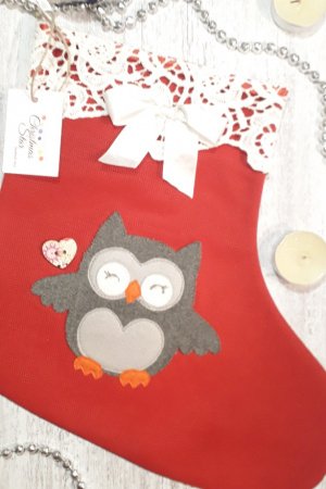 Робота Святкова шкарпетка із совою