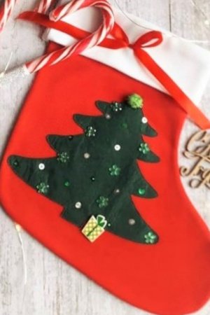 Робота Святкова шкарпетка із Ялинкою