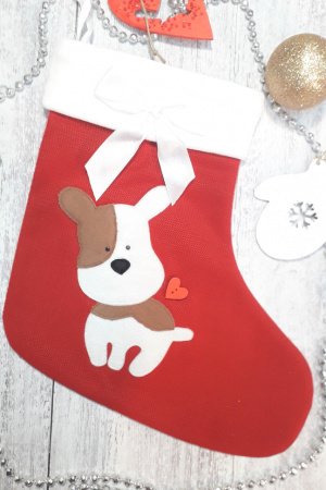 Робота Подарункова шкарпетка із цуценям