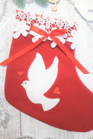 Робота Подарункова шкарпетка із голубом