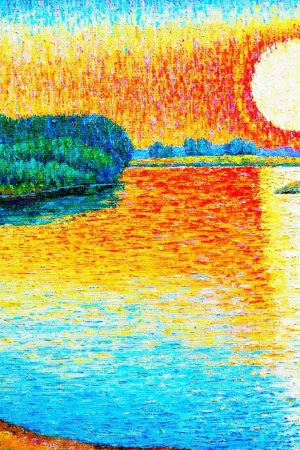 Работа Рыжый восход