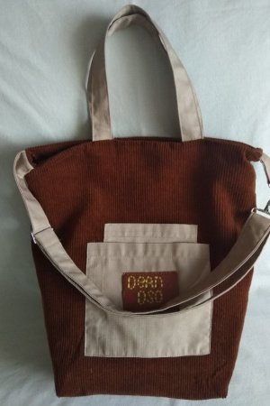 Робота Сумка-шопер вельветова ручної роботи