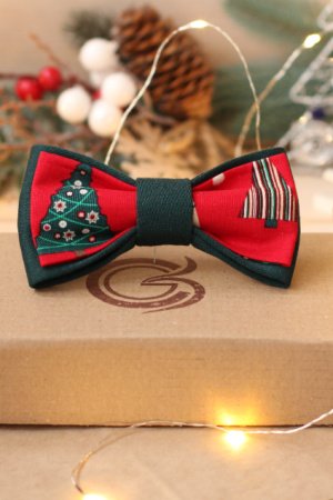 Робота Метелик новорічний "Ялинка на червоному"