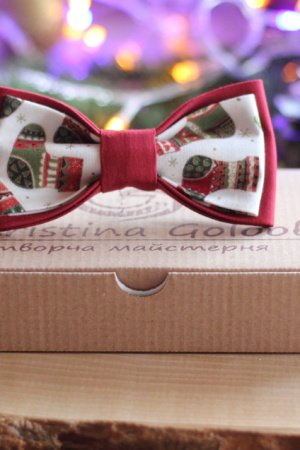 Работа Бабочка новогодняя "Рождественский сапог"