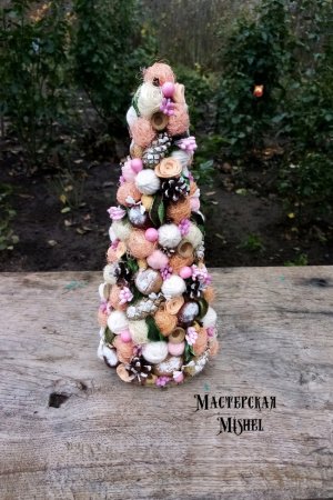 Работа Ёлочка Персиковая нежность