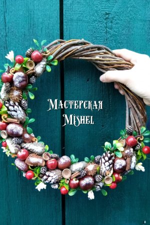 Работа Венок. Новогодний декор