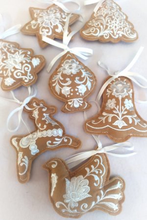 Работа Новогодние украшения на елку