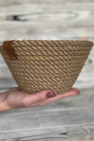 Робота Джутовий кошик, кошик з джуту, цукерниця з джуту