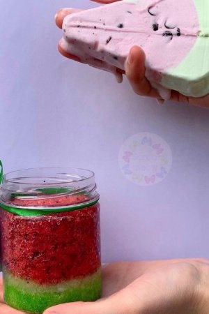 Работа Гидрофильный сахарный скраб Арбуз