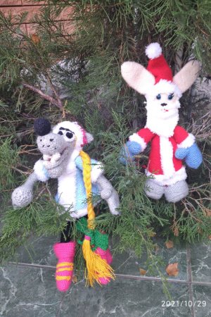 Работа Новогодний комплект мф. Ну погоди Волк и заяц