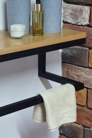 Робота Настінна поличка в ванну кімнату в стилі лофт М